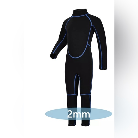 Realon 2mm Full Wetsuit Girls Kids Youth Surf Swim, MEDIUM, NEW - Picture 2 of 4